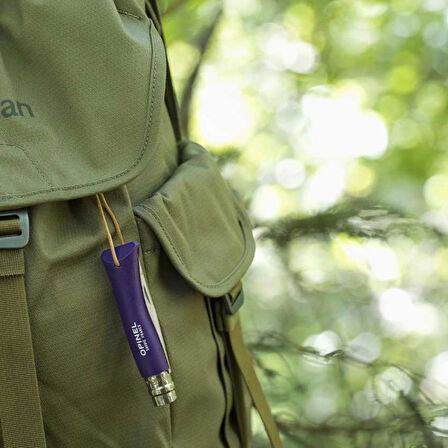 Katlanır Cep Çakısı - Opinel - Gürgen Ağacı Sap - Mor - No:7