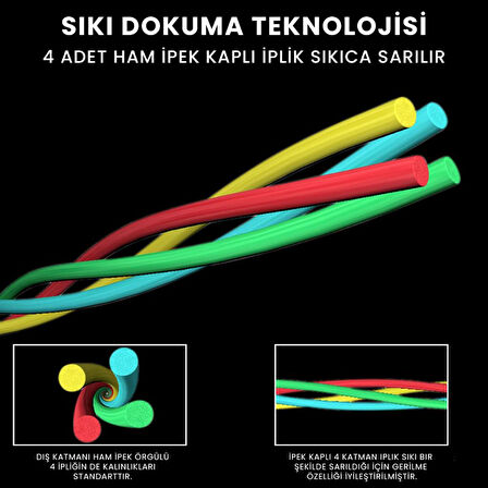 Crystal HDPE Nano İpek Misina 4 Kat 0.45 mm 100 mt