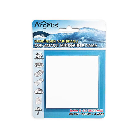 Argeus Kendinden Yapışkanlı Tamir Yaması Beyaz - (Mont, Şemsiye, Şişme Yatak)