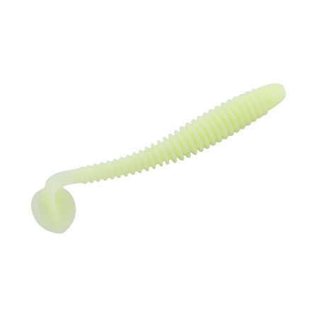 Silikon Kurt Yem - 4,2g 105mm - Turna/Levrek Silikonu - 1 Adet - Glow - Karides Kokulu