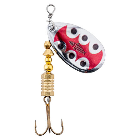 Döner Kaşık - Fishack GlideX - Silver Ladybug - 5g - No:2 - Alabalık/Turna/Levrek Olta Kaşığı