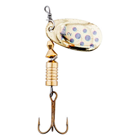 Döner Kaşık - Fishack GlideX - Golden Blue - 5g - No:2 - Alabalık/Turna/Levrek Olta Kaşığı