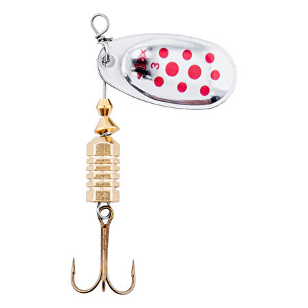 Döner Kaşık - Fishack GlideX - Silver Red - 7g - No:3 - Alabalık/Turna/Levrek Olta Kaşığı