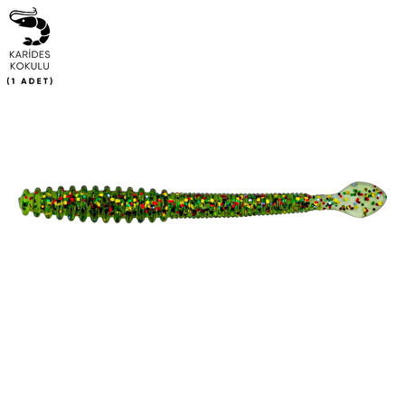 Silikon Kurt Yem - 2,2g 87mm - Fishack Wormix - Jungle