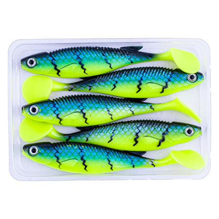 Silikon Balık - 10g 100mm - Fishack PredatorX - UV Boyalı - Wave
