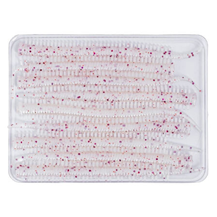 Silikon Kurt Yem - LRF Yem - 1g 70mm - Fishack Wormix - 10 Adet - White