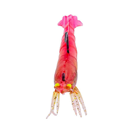 Silikon Karides Yem - 7g 75mm - Fishack Krillax - UV Boyalı - Candy Shrimp