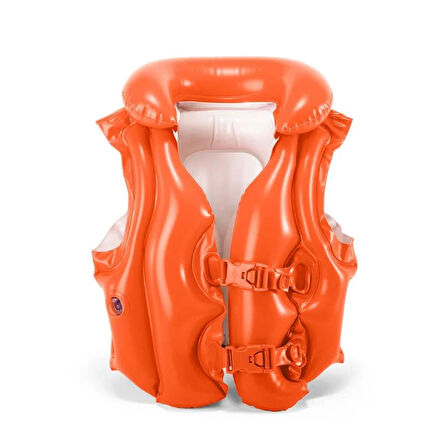 Deniz&Havuz Can Yeleği - Intex - Yakalı - Kırmızı - 50 x 47 cm (58671)