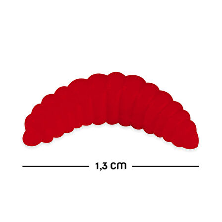 Silikon Kurt Balık Yemi - Kokulu - L Maggot - Kırmızı - Power Bait (9955)