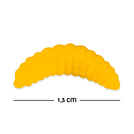 Silikon Kurt Balık Yemi - Kokulu - L Maggot - Turuncu - Power Bait (9956)