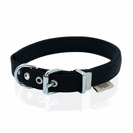 Doggie Konfor Dokuma Kemikli Boyun Tasması Siyah 2.0*35-40 cm (DSBT-2062 M)