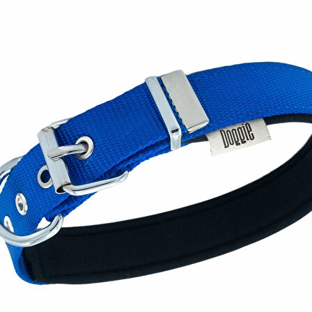 Doggie Konfor Dokuma Kemikli Boyun Tasması Royal Blue 2.5*42-50 cm (DSBT-2562 L)