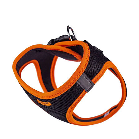 Doggie Havalı Dokuma Neon Küçük Irk Göğüs Tasması Turuncu 38-44 cm (ANG-M)