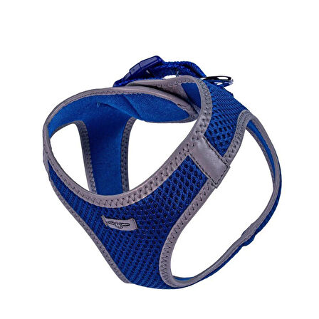 Doggie Havalı Dokuma Reflektörlü Küçük Irk Göğüs Tasması Mavi 32-38 cm (ARG-S)