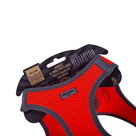 Doggie Havalı Dokuma Reflektörlü Küçük Irk Göğüs Tasması Orange 32-38 cm(ARG-S)