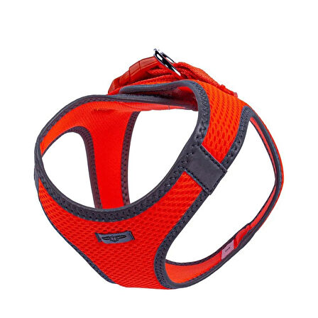 Doggie Havalı Dokuma Reflektörlü Küçük Irk Göğüs Tasması Orange 32-38 cm(ARG-S)