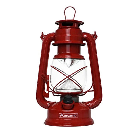 Retro Gemici ve Kamp Lambası - Orcamp - Kırmızı (OUT-4210)