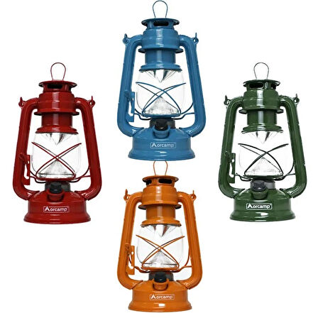 Retro Gemici ve Kamp Lambası - Orcamp - Kırmızı (OUT-4210)