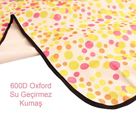 Piknik Kamp Örtüsü - Su Geçirmez - Madfox Skyloft - Green Polka Dot - 546253