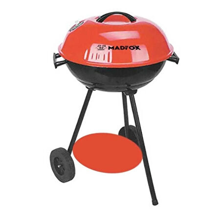 Taşınabilir Kömür Barbekü Mangal - Madfox Cook - Kırmızı/Siyah - 547217