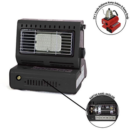 Portatif Kamp Sobası - Madfox Big Fire Maxi - Siyah - 547261
