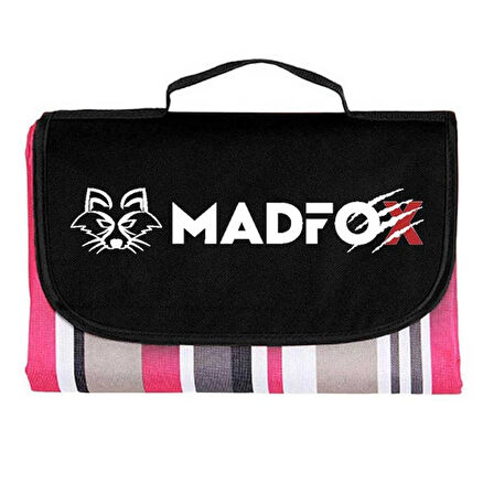 Piknik Kamp Örtüsü - Su Geçirmez - Madfox Skyloft - Red Stripe - 546255