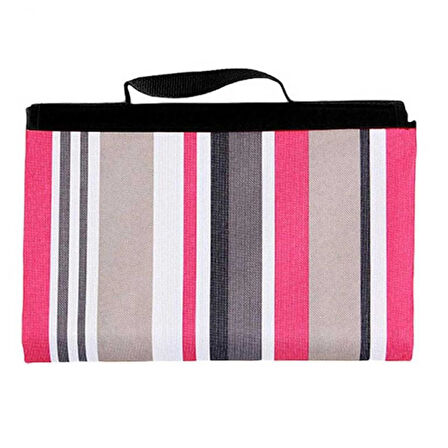 Piknik Kamp Örtüsü - Su Geçirmez - Madfox Skyloft - Red Stripe - 546255