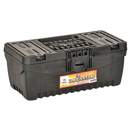 Takım Çantası - 16 Inç - Mega - Malzeme Kutusu - Siyah (Kod 114)