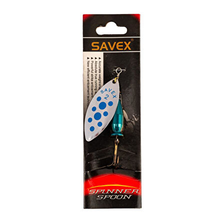 Turna Levrek Alabalık Döner Olta Kaşık - Alp Long - Gümüş/Mavi - No:2/20GR