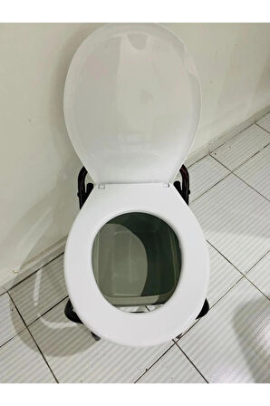 MEDİLABS Kolay Temizlenir Tuvalet Yükseltici Tuvalet Kamp Taburesi Sandalyesi