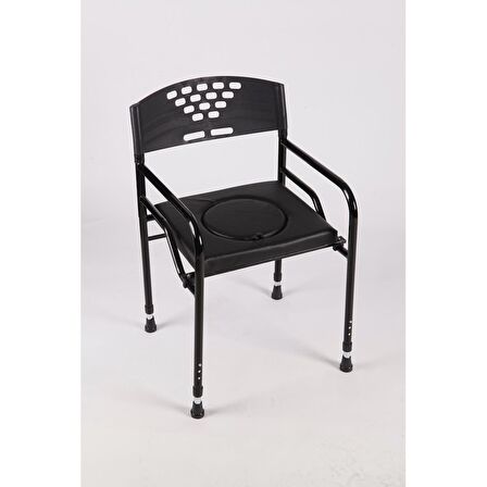 MEDİLABS Kolay Temizlenir Deri Döşemeli Tuvalet Yükseltici Tuvalet Kamp Tuvalet Taburesi Sandalyesi