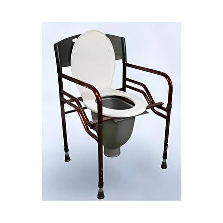 MEDİLABS Katlanan Hasta Sandalyesi Kolay Temizlenir Direk Tuvalete Wc Yükseltici Kamp