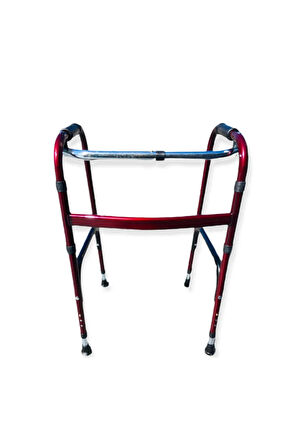 MEDİLABS Metal Walker Hasta Yürüteci Dört Ayaklı Boy Ayarlanabilir