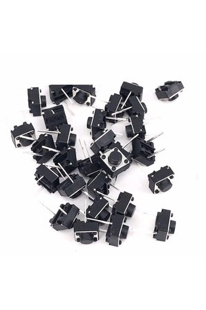 6X6X5 mm 2 Pin On Off Anahtar Push Button 10 Adet