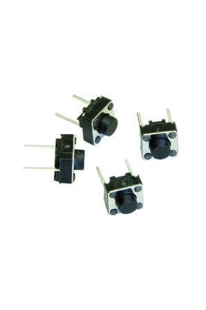 6X6X5 mm 2 Pin On Off Anahtar Push Button 10 Adet