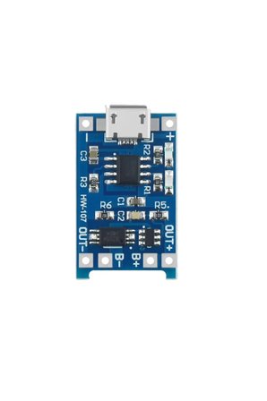 10 Adet Micro Usb Tp4056 Bms 5v 1a Korumalı Lityum Pil Şarj Devresi Powerbank