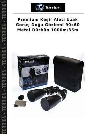 Premium Keşif Aleti Uzak Görüş Doğa Gözlemi 90x60 Metal Dürbün 1000m/35m