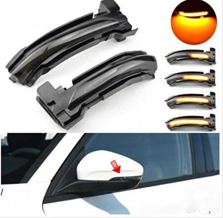 Ford Focus 2018+ Uyumlu LED Ayna Sinyali