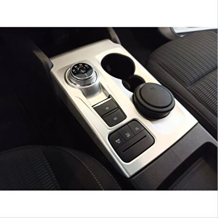 Ford Focus 2019+ Uyumlu Vites Konsol Kaplama (Silver / ABS)
