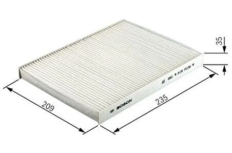 Volvo S40 V50 C70 - Ford Focus 2 2004 Sonrası Uyumlu Polen Filtresi