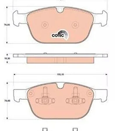 Volvo XC60 2008 Sonrası, XC90 2002 Sonrası Ön Fren Balatası (Prowalle1)