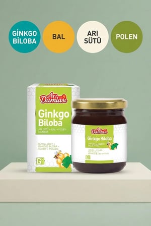 Ginko Biloba Premium Macun | Arı Sütü, Bal, Polen İçeren Bitkisel Destek Karışımı