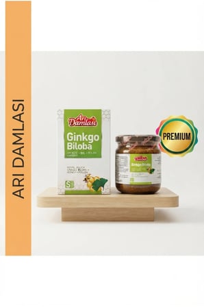 Ginko Biloba Premium Macun | Arı Sütü, Bal, Polen İçeren Bitkisel Destek Karışımı