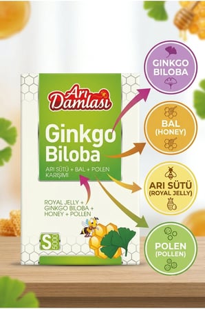 Ginko Biloba Premium Macun | Arı Sütü, Bal, Polen İçeren Bitkisel Destek Karışımı