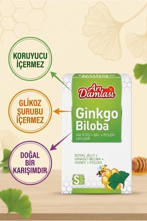 Ginko Biloba Premium Macun | Arı Sütü, Bal, Polen İçeren Bitkisel Destek Karışımı