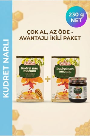 2 Adet Kudret Narı Macunu 230 g x 2 | Ekonomik Avantaj Paketi | Çok Al, Daha Avantajlı Al!