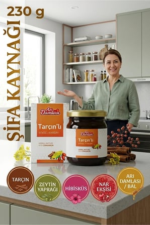 Tarçınlı Bitkisel Karışım 230g Katkısız Doğal Glikoz Şurubu İçermez