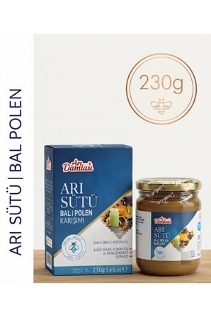 Premium Arı Sütü, Bal ve Polen Karışımı Yetişkin Dozu 230 g | Katkısız İçerik | Doğal Arı Ürünleri