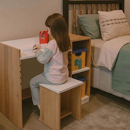 Ayarlanabilir Çalışma Masası | %100 MDF | Ergonomik ve Modern Tasarım