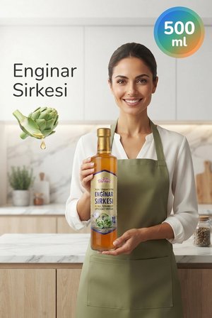 Doğal Fermantasyon Enginar Sirkesi 500 ml – Günlük Beslenmenize Doğal Bir Dokunuş, Fermente Lezzetin Gücü